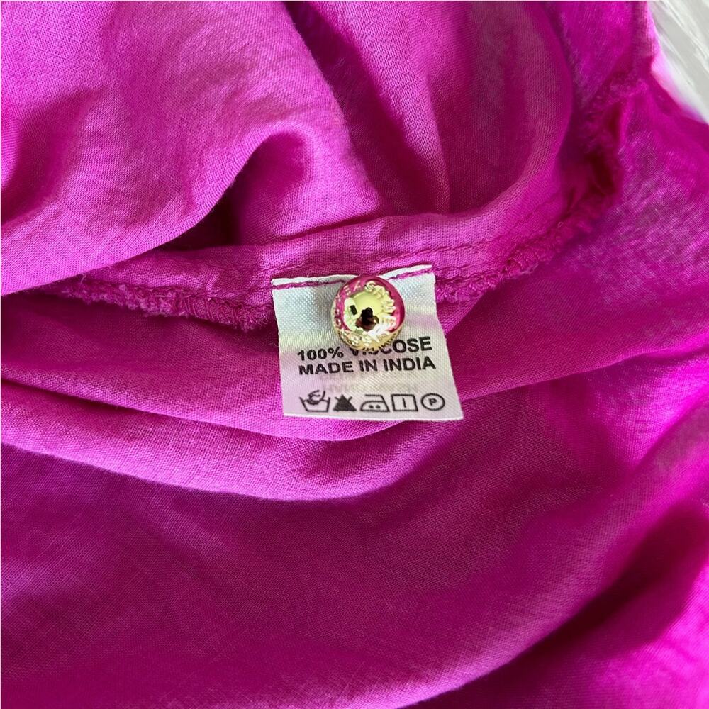 Melissa Odabash Chelsea Short Dress Viola Magenta Lace Trim Medium - Picture 11 of 11